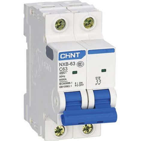 Interruptor automático 2P clase C 6kA - CHINT nºde amperios: 32A