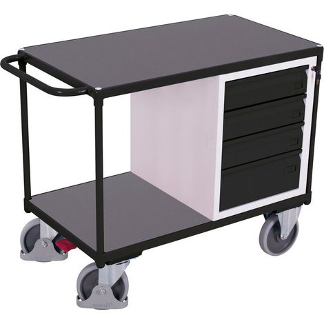 VARIOfit Werkstattwagen mit 2 Ladeflächen RAL 7016 (1/2)