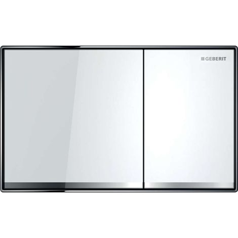 GEBERIT Placca Sigma 60 Doppio Tasto Vetro Bianco (1/9)