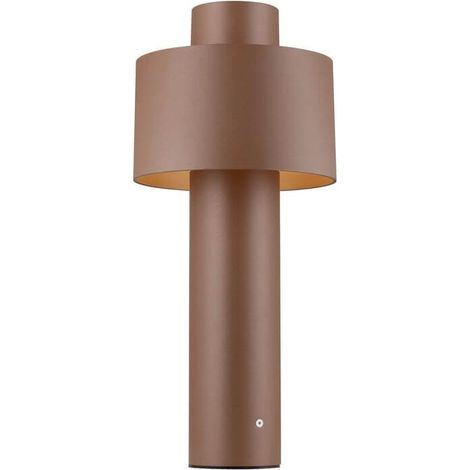 Lampe de jardin design Photoni Cyl Pole 45 Brun rouille 45cm - 1008196