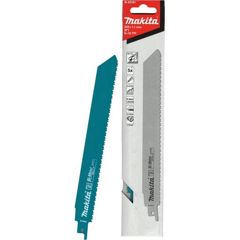 MAKITA B-43181 (pkt of 5) Bi-metal blade 225mm