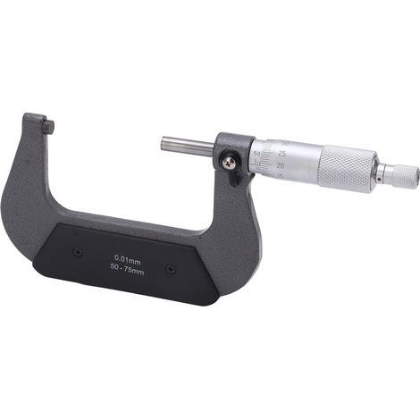 Micrometer 50-75 mm, 0.01 mm accuracy, stable alloy, professional use. (1/5)