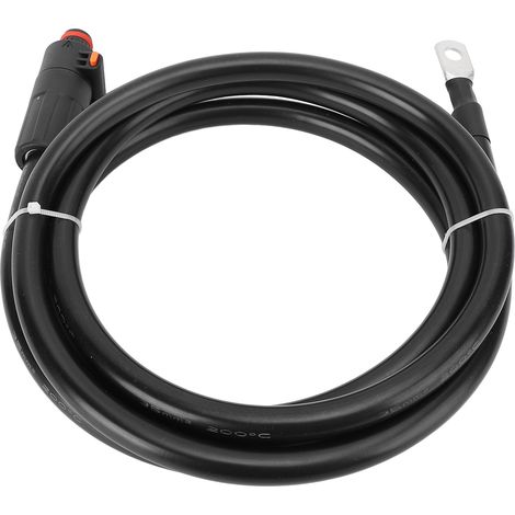 Caja de alimentación para cable de batería, conector recto positivo rojo externo SC35-8 para inversores marinos, automotrices y de motocicletas, 35 mm², 2 m / 6,6 pies (1/5)