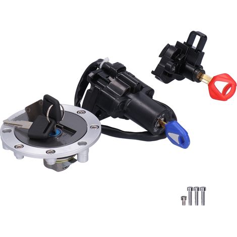 Kit de verrouillage de réservoir de carburant pour casque de moto (avec clé) pour Yamaha XJR XJR1200 XJR1300 XJR400 FZ400 (1/5)