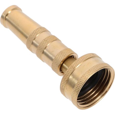 Heavy Duty Brass Garden Hose Nozzle with Adjustable Spray Modes for Mist, , Car Washing, Flower Watering – Compatible with Standard Hoses (1/5)