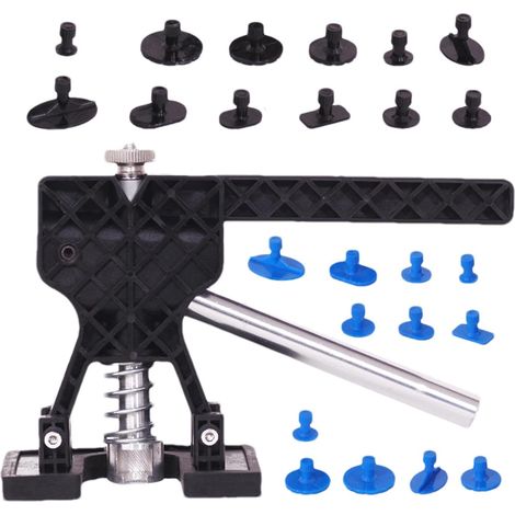 Kit de débosselage de voiture – Extracteur de débosselage – Kit d'outils de réparation de bosses de carrosserie automobile, petit kit de débosselage pour enlever les bosses de carrosserie, les bosses (1/5)