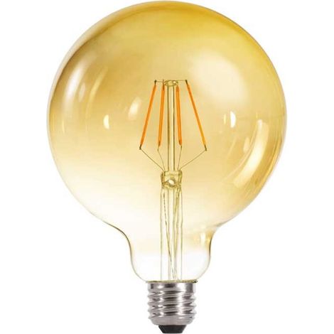 Lampadina LED G125 E27 4W 350lm 2000ºK - Caramello