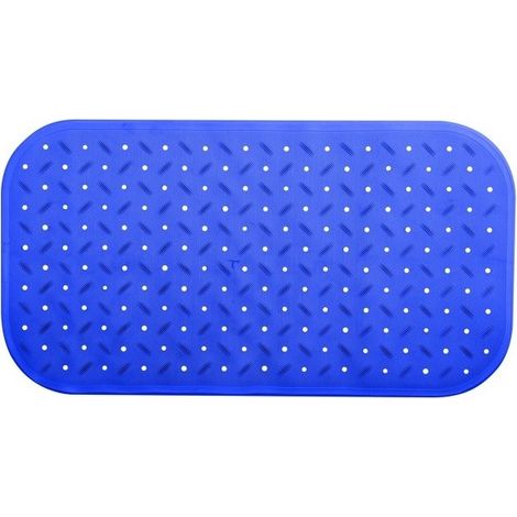 tapis Fond de baignoire antidérapant Caoutchouc CLASS 36x65cm Bleu MSV