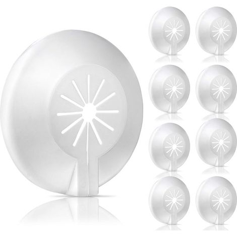 Sollbry Set mit 8 Heizkörperrosetten, Kunststoff-Ventilrosetten-Rohrabdeckung für Durchmesser von 14 bis 29 mm, ultraschnelle Montage (1/5)