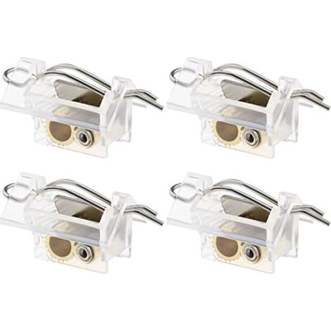 4 pièces mécanisme auxiliaire de verrouillage de corde pour stores, pièces de rechange, accessoires de décoration transparents (1/5)