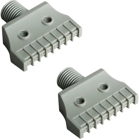Lot de 2 embouts plats G1/4 mâles en ABS pour air comprimé - Dépoussiérage et séchage (1/5)