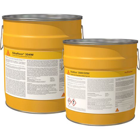 Sikafloor®-304 W Matt - Sellador de poliuretano al agua 2C acabado mate - 7,5 kg - Juego A+B - Transparente