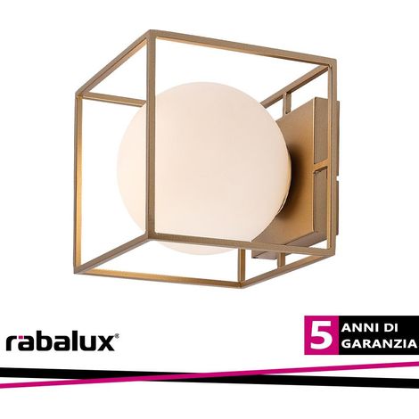 MODANE,WALL/CEIL.E14 1X15W,17X17CM,GOLD (1/3)