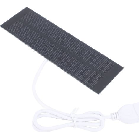 Panneau Solaire 1W Chargeur 5V avec Lampe et Ventilateur Portable (1/5)