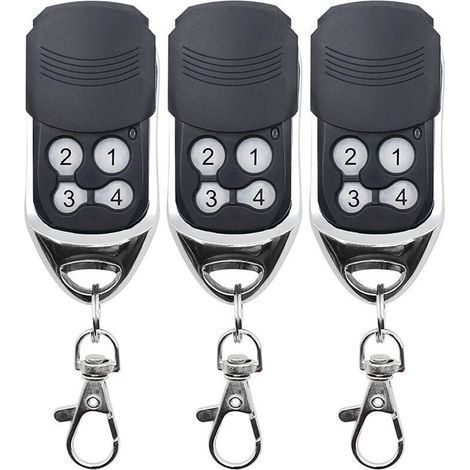 PA Télécommande universelle 433 MHz pour portails, télécommande de remplacement pour portes de garage, copie parfaite, code fixe, code tournant, compatible avec les télécommandes DOORHAN et M
