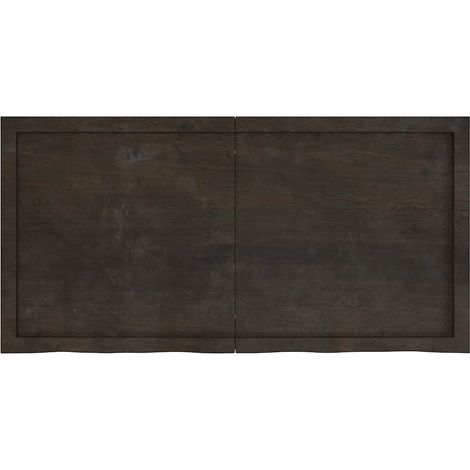 Maison Exclusive - Piano Tavolo Marrone 120x60x(2-6) cm Rovere Massello Trattato