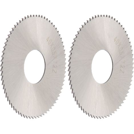 2 HSS-Trennscheiben für industrielles Fräsen, 40 x 0,5 x 72 Zähne (1/5)