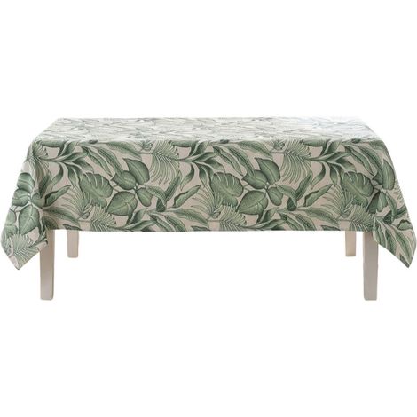 Nappe effet lin 140 x 240 cm Styli sauge (1/3)
