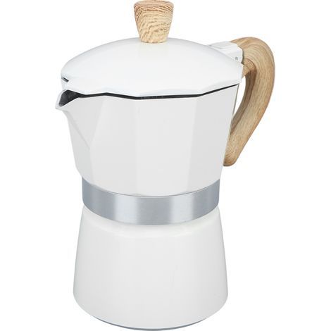 KIMISS Machine à Expresso Moka Pot – Pot d'égouttage Manuel sur Cuisinière d'extérieur pour café Moka Authentique – pour le Camping et la Maison (6 Tasses 300ml). (1/5)