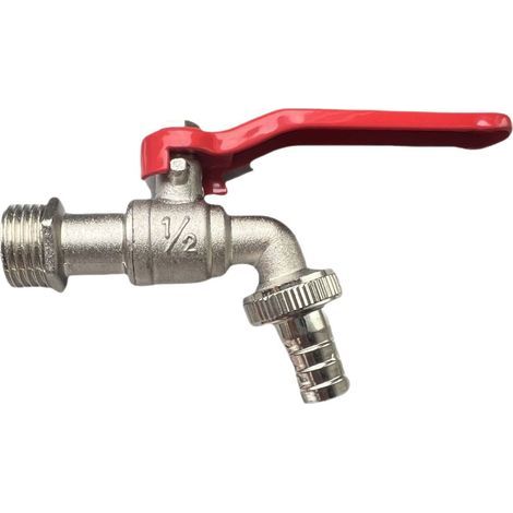Lot de 3 robinets de jardin 1/2 pouce à bille renforcée en acier inoxydable, installation rapide et facile pour usage extérieur. (1/5)