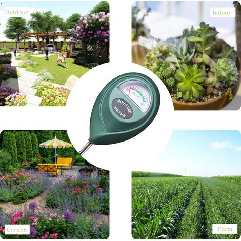 Humidimètre de sol T10 pour jardin et agriculture, testeur d'humidité sans pile, sonde à lecture directe pour plantes et gazon (1/5)
