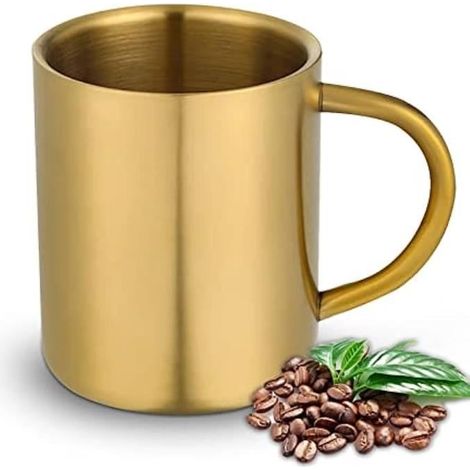 Tasse à café - Inox - 400ml - Isolée à double paroi - Incassable - Pour camping et extérieur (1/4)
