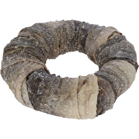Kerbl Hundesnack Rinderhaut Ring mit Fisch 220 g