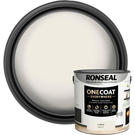 Ronseal One Coat Everywhere Interior Paint Linen Matt 2.5L