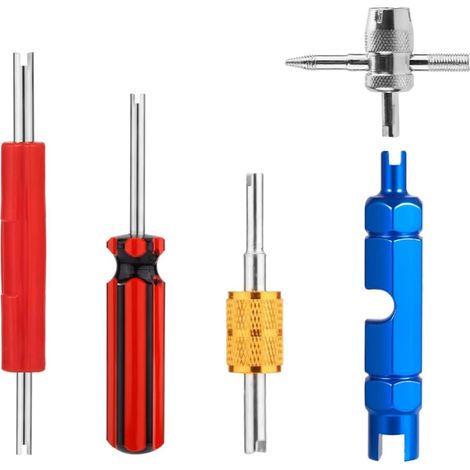 Outil De Suppression De Retrait Du Noyau De Valve De Pneu De Tube De Vélo Pour Presta Schrader De Bicyclette Remplacer Les Noyaux De Valve (1/5)
