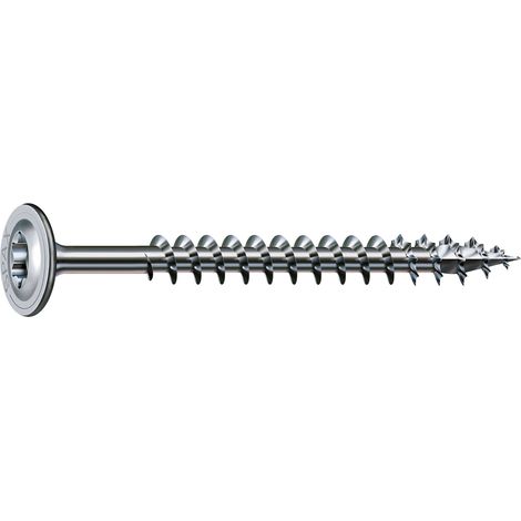 Spax WIROX A3J 251011001005 – Vite per legno, 10 x 100 mm, 50 pezzi, T-STAR plus, testa piatta, filettatura parziale, 4 Cut (1/3)