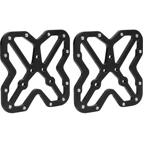 1 Paire d'Adaptateurs Plateforme pour Pédales SPD en Alliage d'Aluminium Noir - Compatible Vélo (1/5)