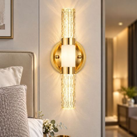 Aplique de pared LED blanco con forma de burbuja, 8W, 3 temperaturas de luz para dormitorio, sala de estar, pasillo. (1/4)