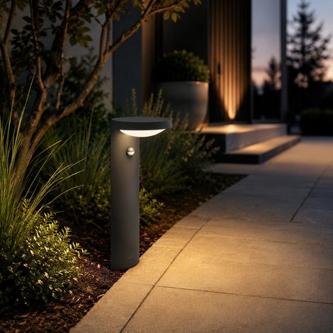 Philips/Signify LED-Außenleuchte "Tyla", 6 W, 900 lm, 4000 °K, Anthrazit, IP44, 25000 Std. [PH-8719514476899]