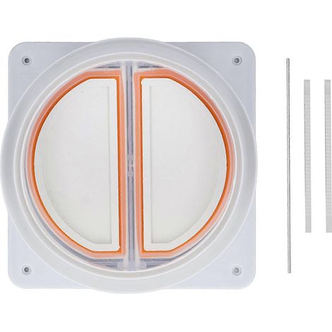 Clapet anti-retour universel unidirectionnel en ABS pour hottes de cuisine et salles de bains. (1/4)