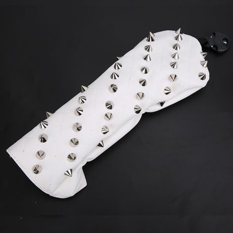 Coiffes de golf en cuir PU imperméable, style riveté, unisexe taille moyenne, robustes et flexibles (1/5)