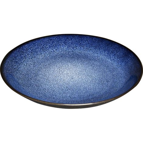 Assiettes creuses Luna bleu nuit 255 mm (lot de 4) - Ref DZ778 - Olympia (1/3)