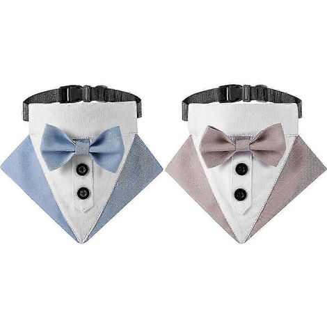 Hundekostüm-Bandana mit verstellbarer Fliege, ideal für kleine, mittlere und große Hunderassen – perfekt für Hochzeiten, Feierlichkeiten und Kostümpartys (1/5)