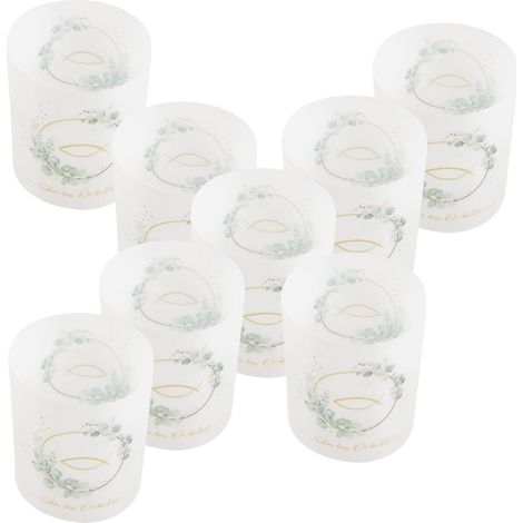 Lot De 8 Abat-jours Décoratifs En Plastique De Conception Pour Lampe De Table Pour La Décoration Intérieure (1/4)