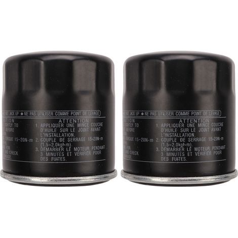 Nettoyant à Huile, 2PCS Filtre à Huile 5GH 13440 70 Remplacement de Surface Lisse Noir pour YZF-R1 2000-2014. (1/5)