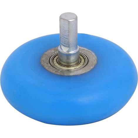 Rouleau roue en caoutchouc silicone pour machine à revêtement, arbre 10 mm diamètre, 80 x 20 mm, (1/3)