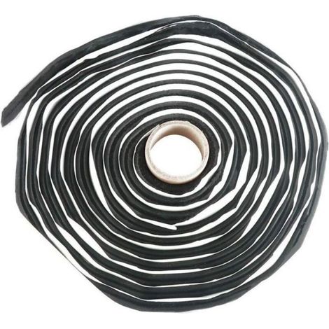 Scellant Butyle - Mastic Étanche Non Durcissant Pour Phares Automobiles - Bande Colle Réparation Joints Carrosserie - 10 m × 12 mm (1/4)