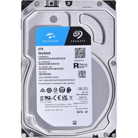 Disco rigido Seagate SkyHawk 8TB SATA ST8000VX010 (1/5)