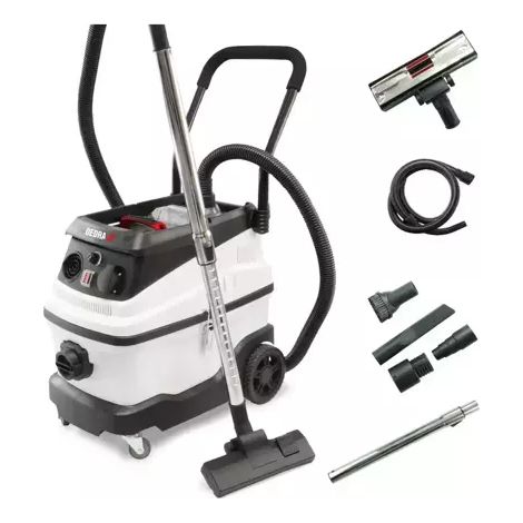 DEDRA DED6603 aspiradora 30 L Aspiradora de tambor Seca y húmeda 1600 W Sin bolsa (1/2)