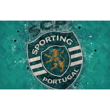 Papier peint panoramique Foot / Football - SCP - Sporting Portugal - 130 cm x 81 cm (1/2)