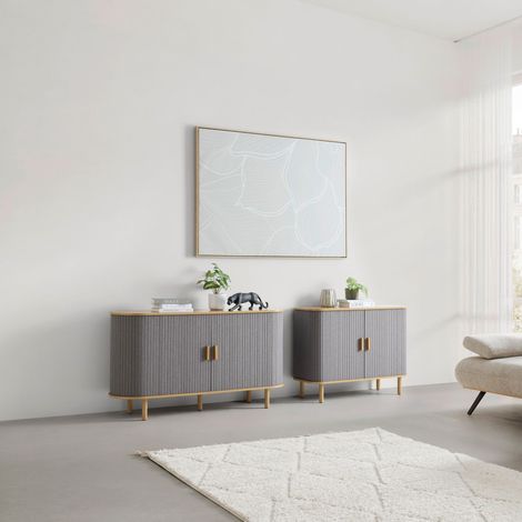 Mömax Sideboard Arvid Grau/Naturfarben (1/5)