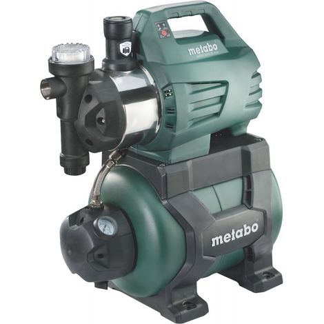 Metabo – Pompe de surpresseur 1300W 4500l/h 24l – Pression max 4,8 bars – 60097400 – Pour irrigation jardins avec 1 à 3 arroseurs