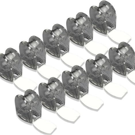 10er-Packung A5 Sicherheitsschnallen für Gardinenschienen, Antirutschclips, Zubehör für Gardinenreparatur und -verstärkung. (1/5)