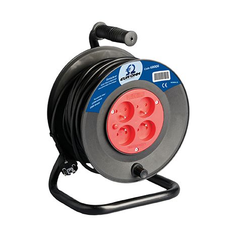 Enrouleur 3G1,5 25m noir EUR'OHM 68005 (1/3)