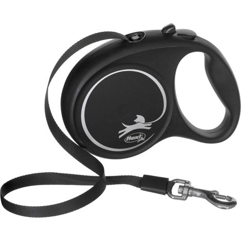 Guinzaglio per Cani Flexi BLACK DESIGN 5 m Taglia M Silver