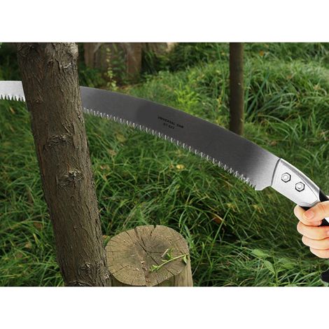 330 mm gebogene Handsäge, ein praktisches und tragbares Gartengerät zum Beschneiden von Obstbäumen, für die Pflege von Obstplantagen und die Landschaftspflege (1/5)